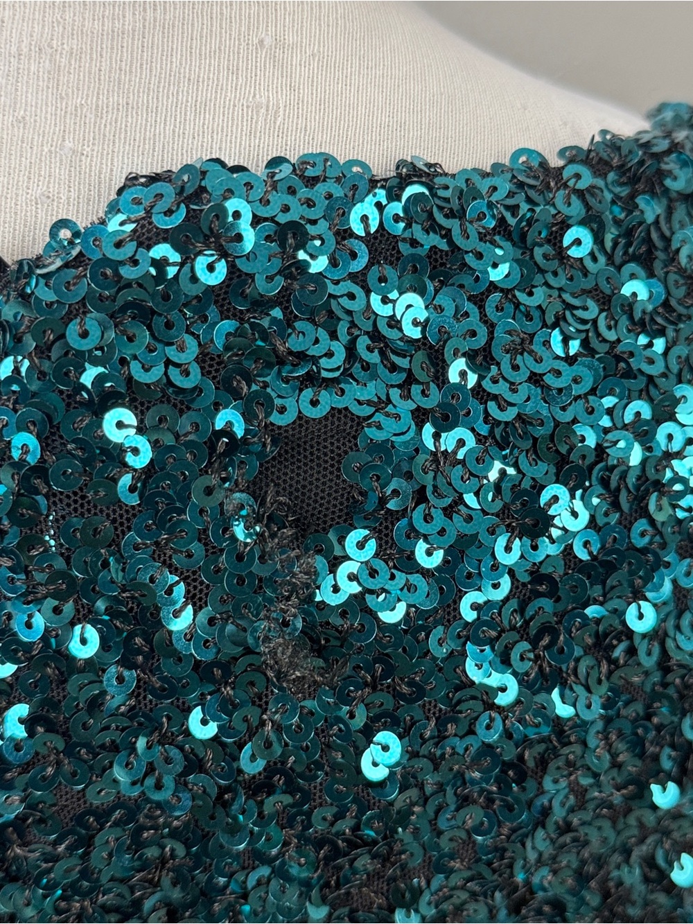 Lulus Brand New You Teal Blue Sequin Bodycon Mini Dress Sz XS Party Evening - Picture 8 of 14